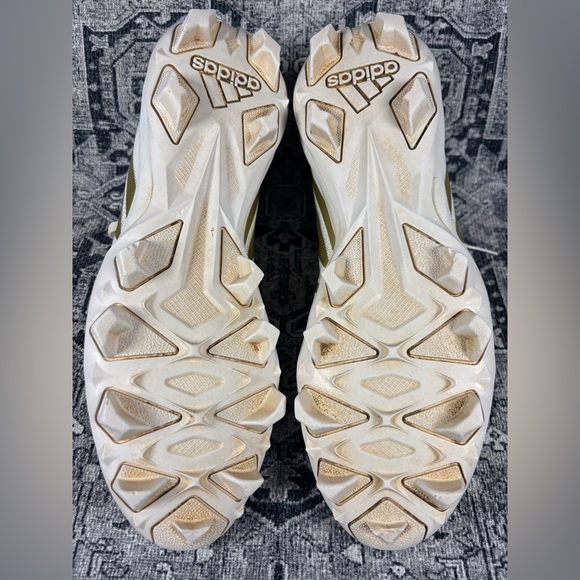 Adidas Freak Spark MD 23 HP7711 Men's US 10.5 White Gold Football Cleats ZAP678 - Picture 6 of 7